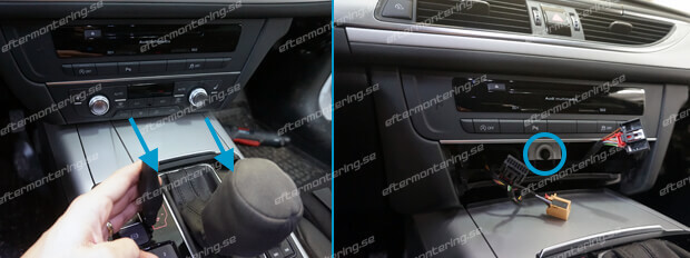 Hur installera Audi A6 original backkamera